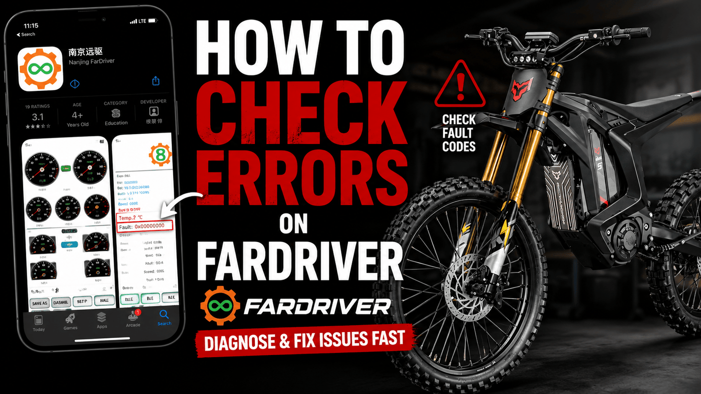 How to Check Fardriver Error Codes on Arctic Leopard Bikes - Pinned Electric