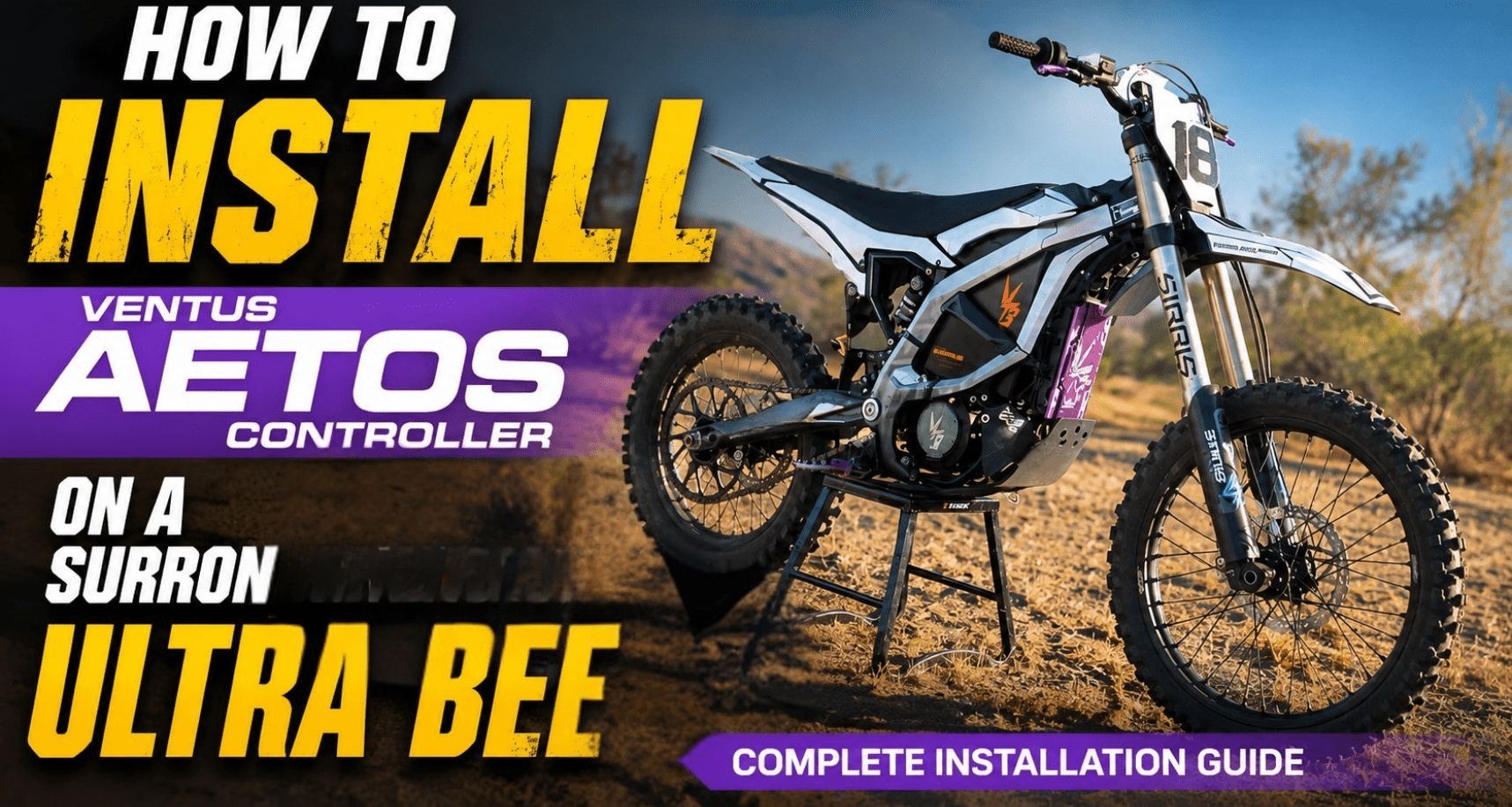 How to Install the Ventus Aetos Controller on a Surron Ultra Bee | Complete Installation Guide - Pinned Electric