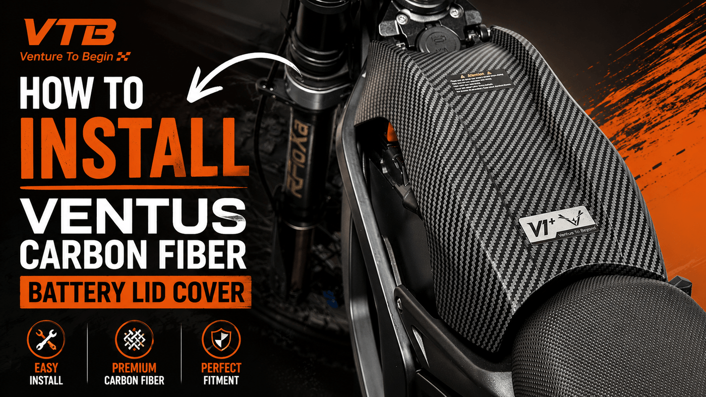 How to Install The Ventus Carbon Fiber Battery Lid - Pinned Electric