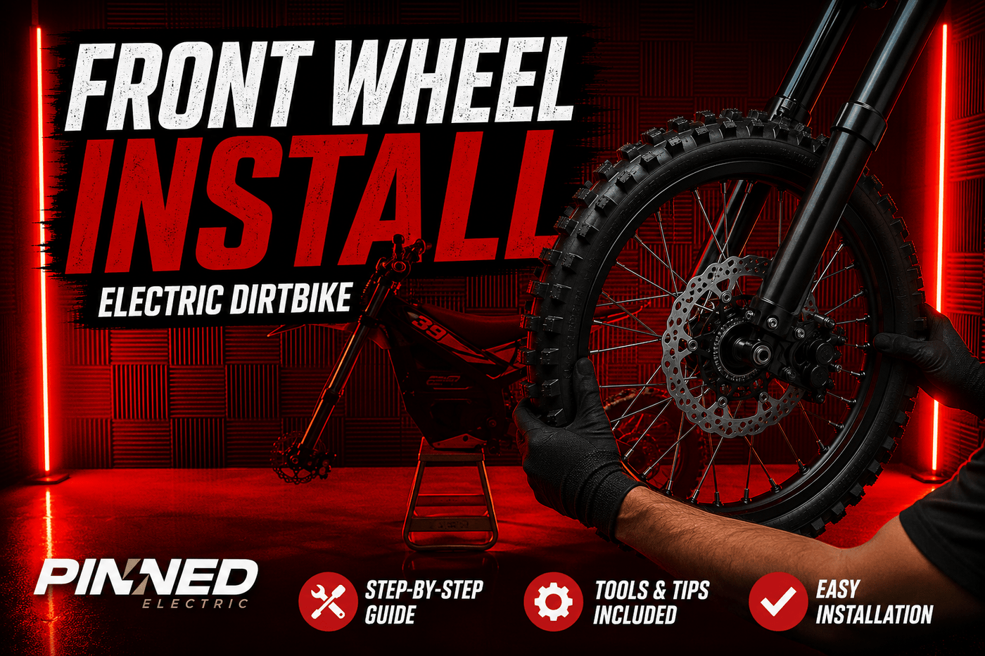 How to Properly Install the Front Wheel on a Arctic Leopard | Step by Step Guide| - Pinned Electric