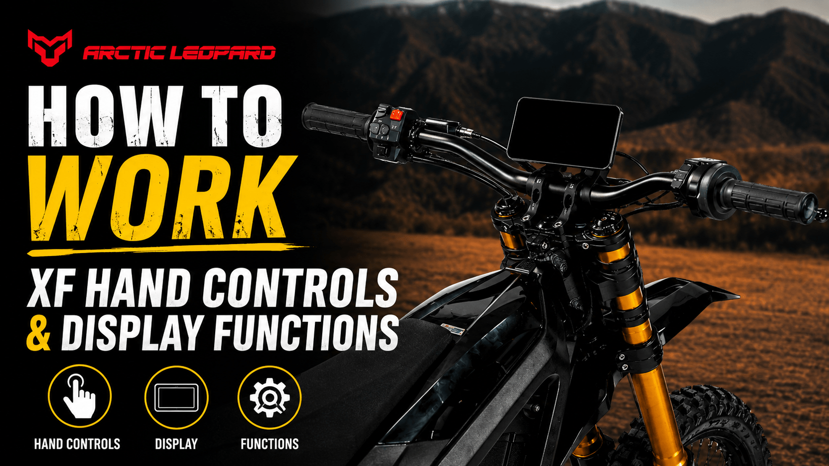 How to Work Arctic Leopard XF Hand Controls and Display Functions - Pinned Electric