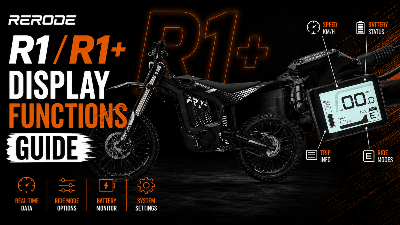 Rerode R1 / R1+ Display Functions Guide - Pinned Electric