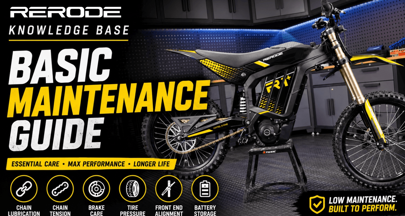 Rerode R1 & R1+ Knowledge Base: Basic Maintenance Guide - Pinned Electric