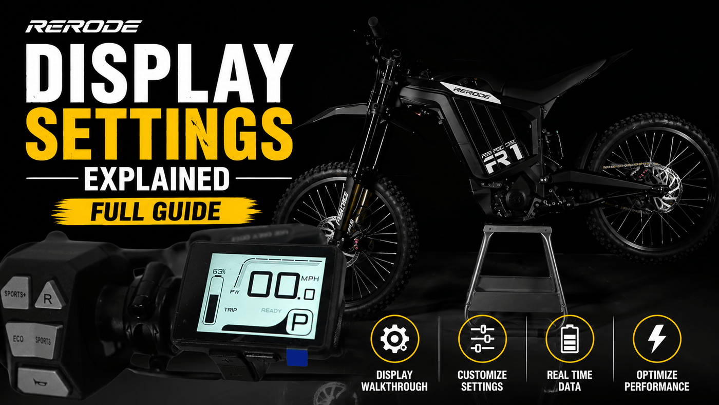 Rerode R1 & R1+ Regen Settings Explained | How to Adjust Regenerative Braking - Pinned Electric