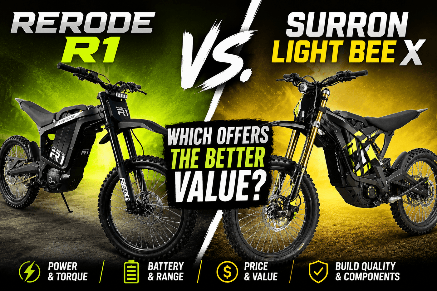 Rerode R1 vs. Surron Light Bee: Which Offers the Better Value? - Pinned Electric