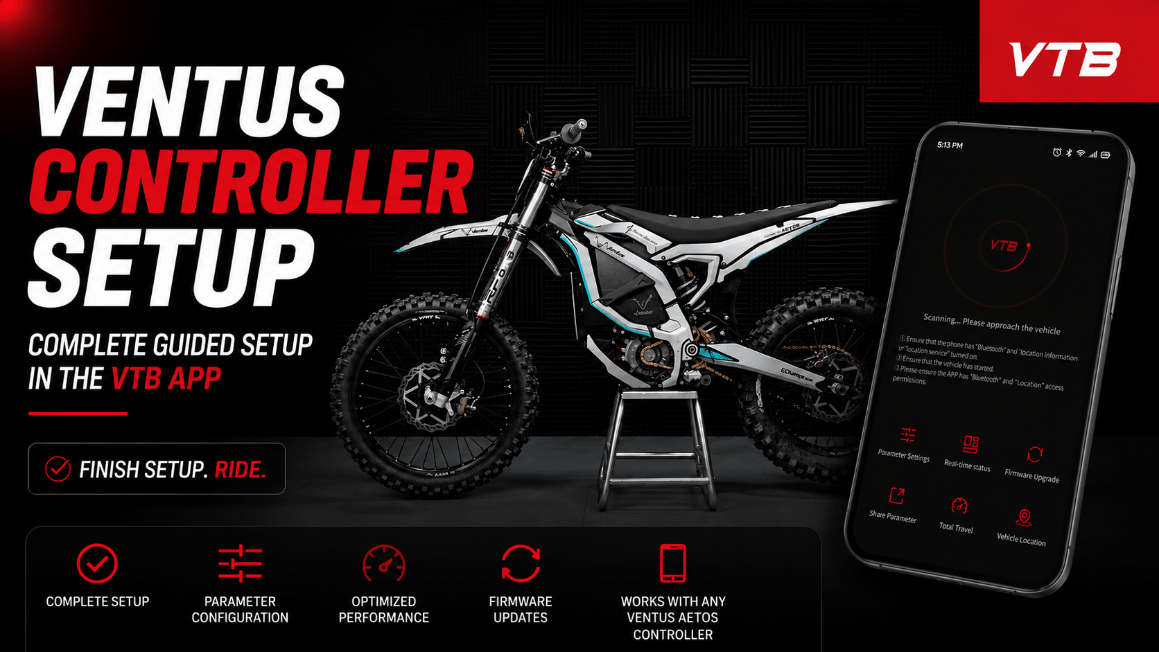 Ventus Aetos Controller Setup | Required VTB App Configuration Guide - Pinned Electric