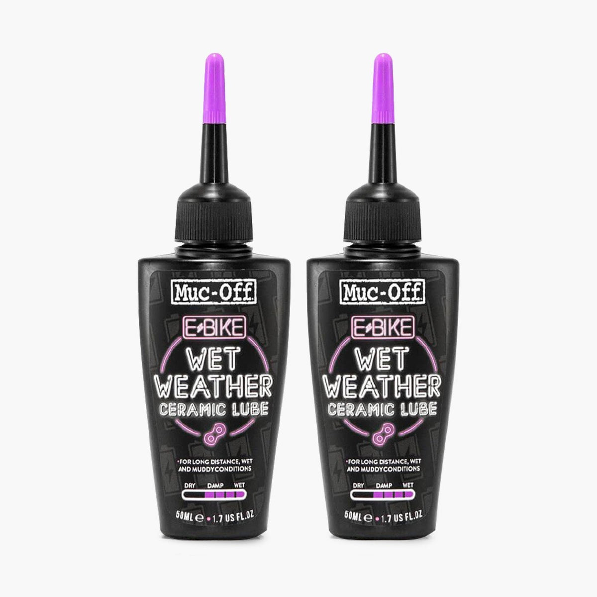 2 x eBike Wet Chain Lube - 1.7 fl oz - Pinned Electric