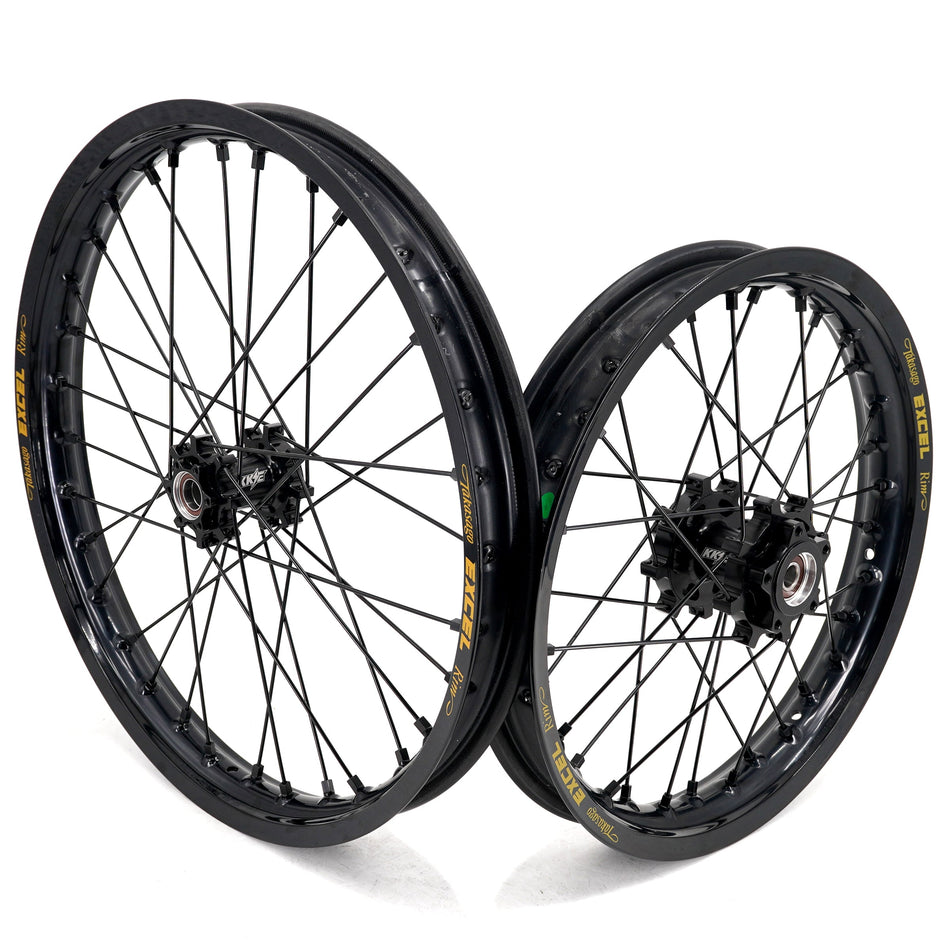 US Stock KKE 19" 16" Spoke Alloy Wheels Fit Talaria Sting MX3 / R MX4 Electric E-bike Black Takasago EXCEL Rims