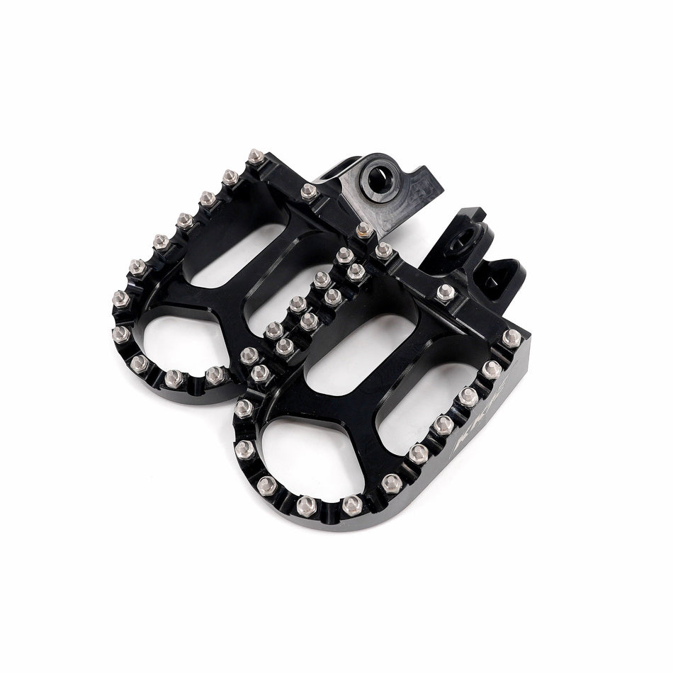 KKE Footpegs Billet Foot Rest For Rawrr Mantis, Mantis X, Red and Black (Collective)
