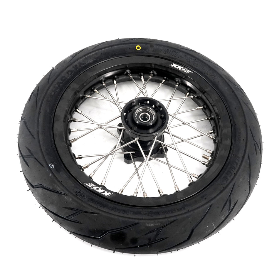 KKE 1.85*12'' & 2.15*12'' E-Bike Mini Wheels Kit with Tires Fit For Rawrr Mantis Mini 2024, Mini R/R17 2025-2026 Black