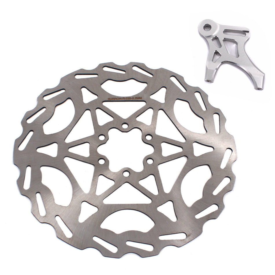 KKE Rear 220MM Disc with Adapter For SurRon Light Bee X, Segway X160/X260, E-Ride Pro SS