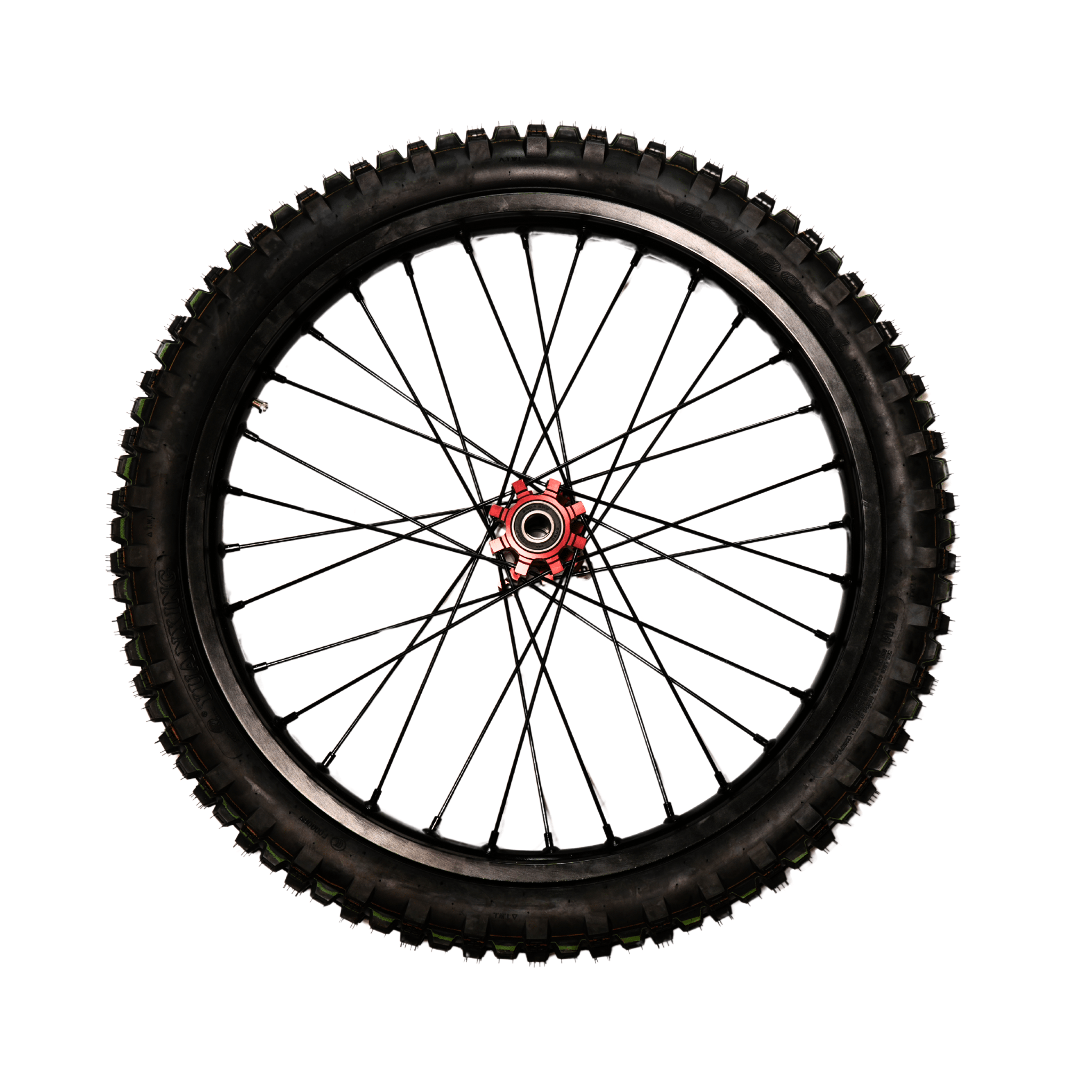 AL EX 21" Front Wheel and Tire (Arctic Leopard EX OEM) - Pinned Electric