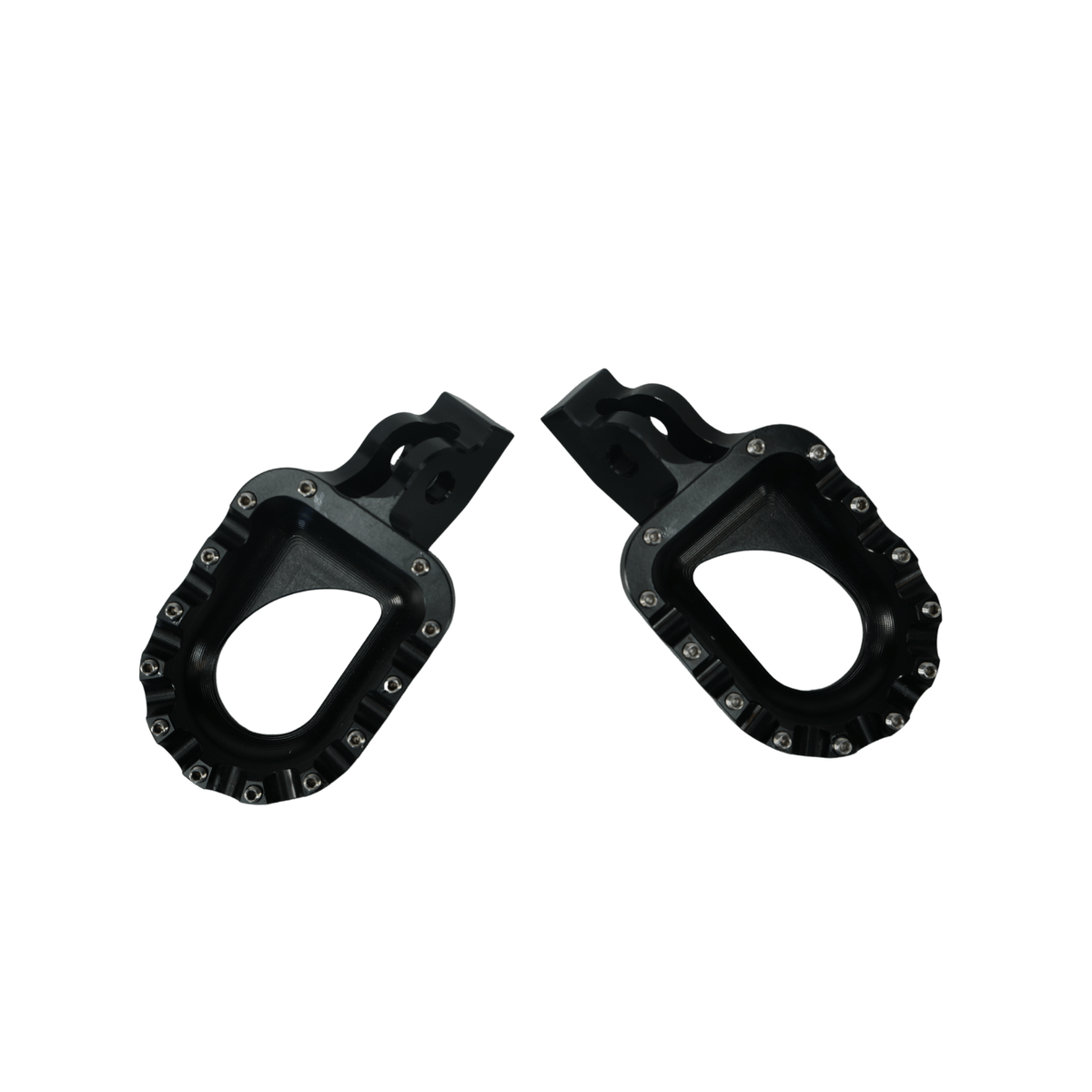 AL EX Black Footpegs (Arctic Leopard OEM) - Pinned Electric