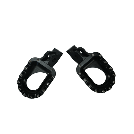 AL EX Black Footpegs (Arctic Leopard OEM) - Pinned Electric