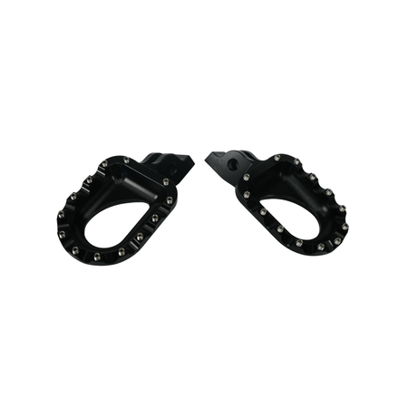 AL EX Black Footpegs (Arctic Leopard OEM) - Pinned Electric