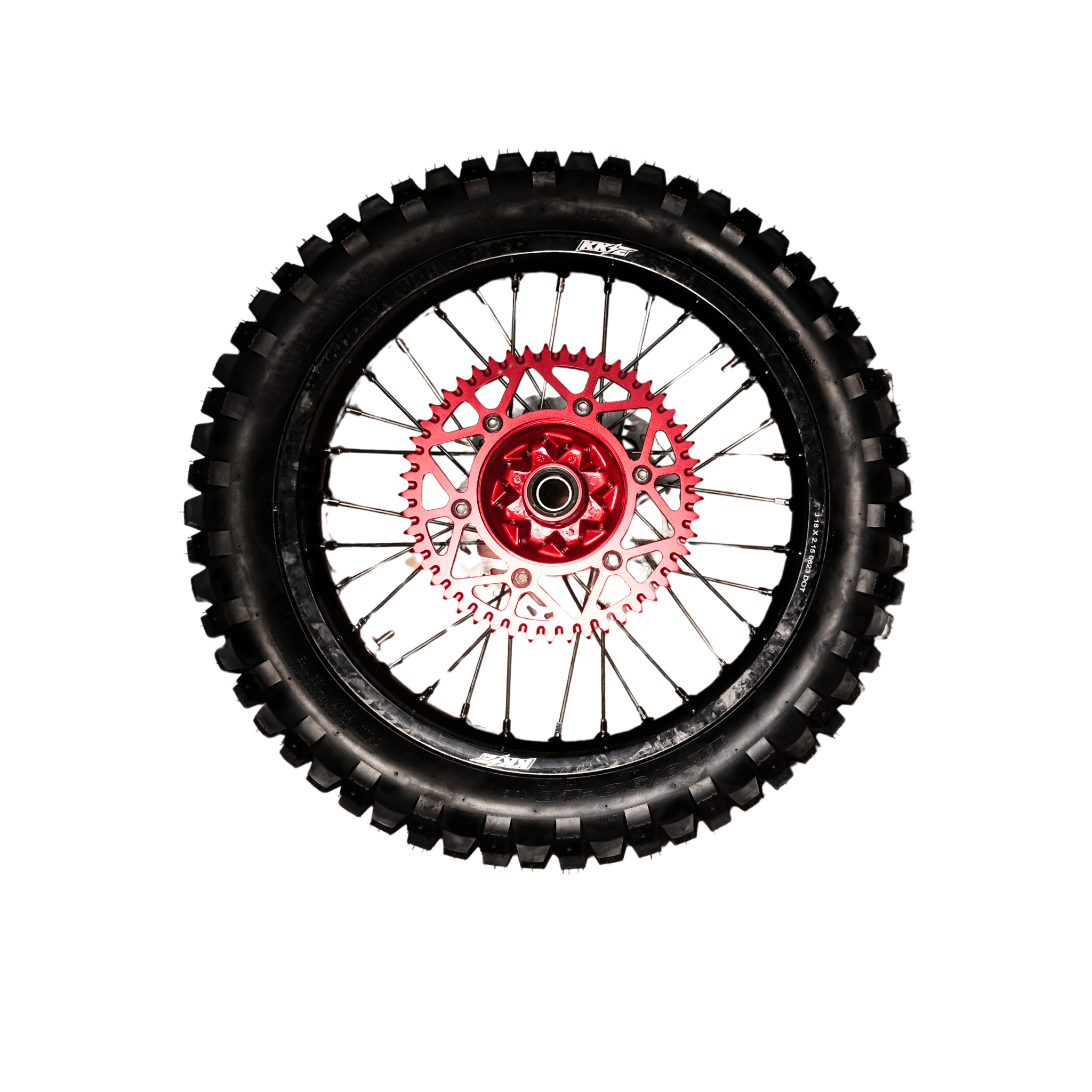 AL EXE 18" Rear Wheel and Tire (Arctic Leopard OEM) - Pinned Electric