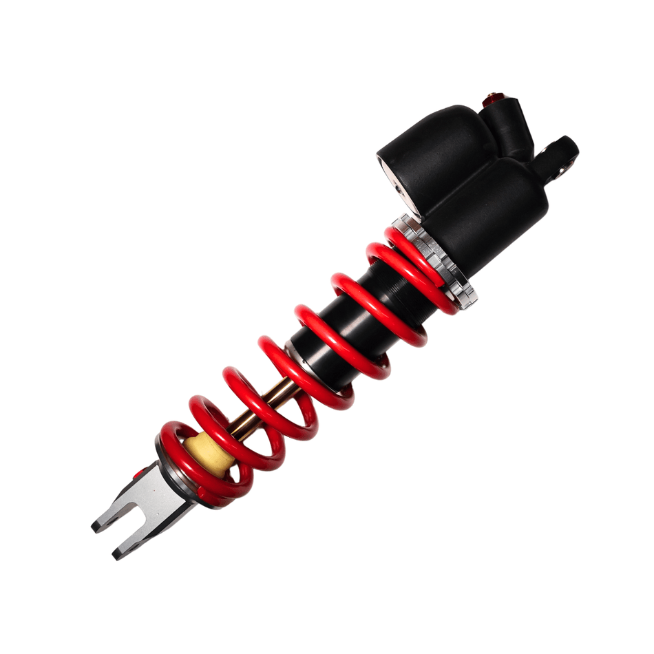 AL EXE 330mm Adjustable Rear Shock (Arctic Leopard OEM) - Pinned Electric
