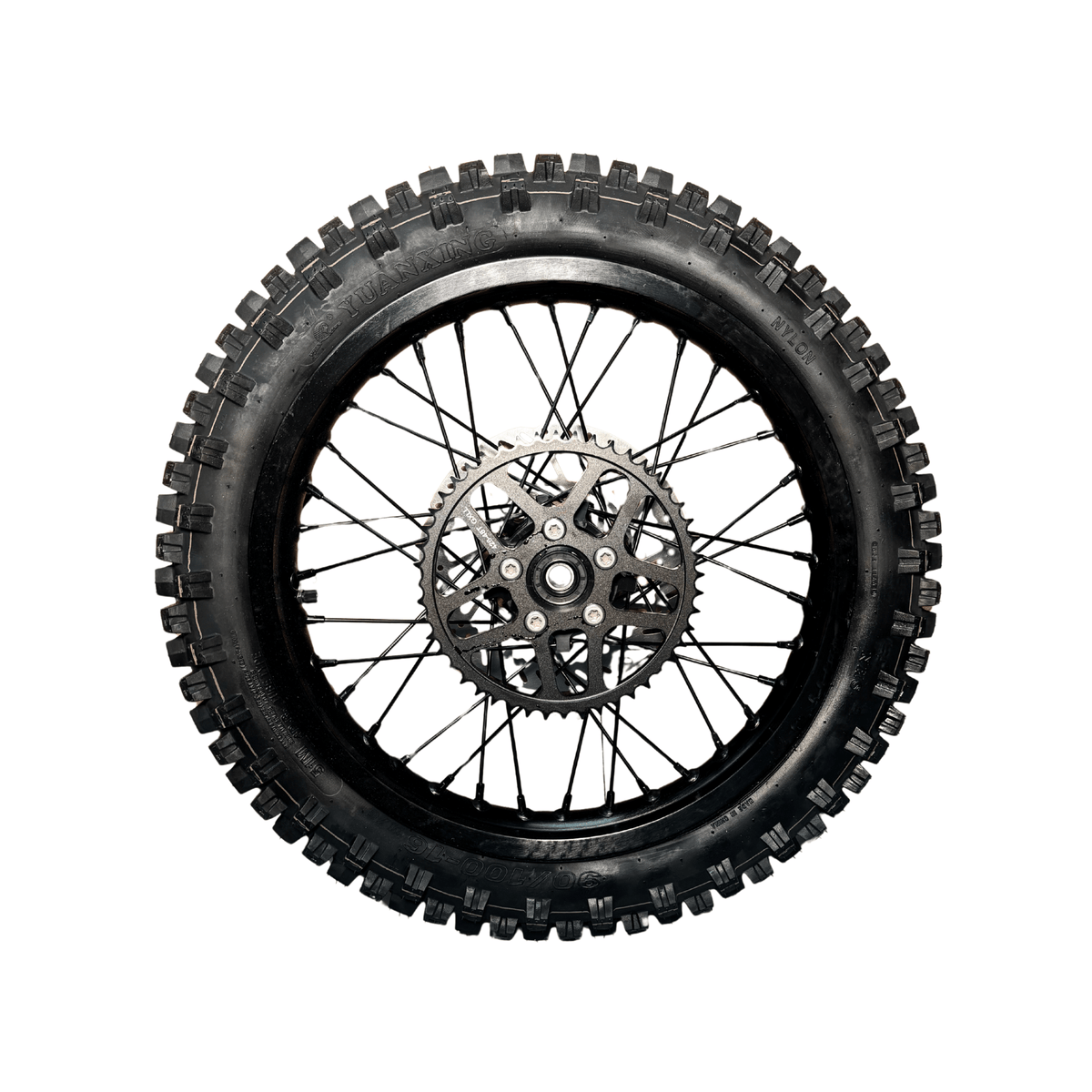 AL XE Pro 16" Rear Wheel and Dirt Tires (Arctic Leopard XE Pro OEM) - Pinned Electric