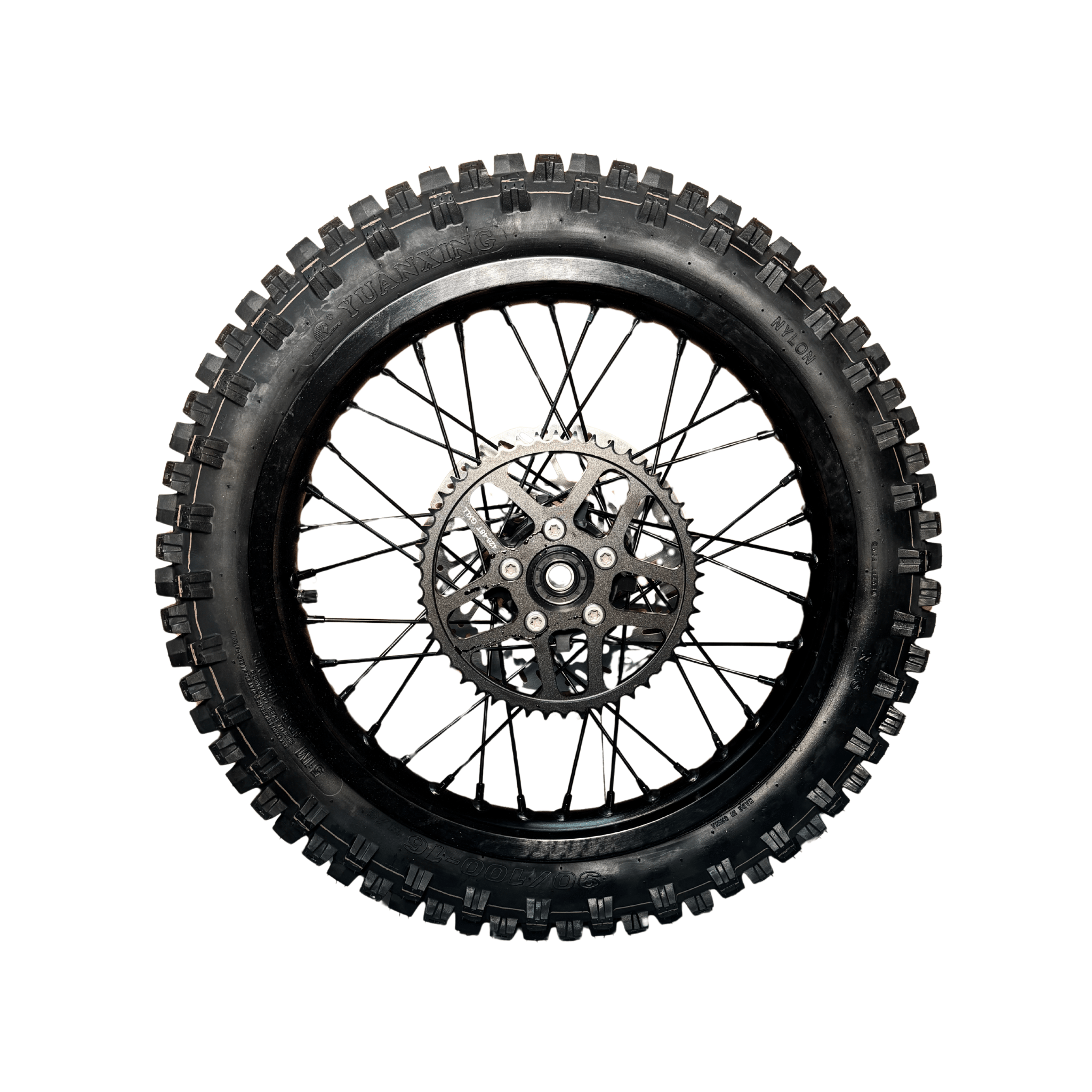 AL XE Pro 16" Rear Wheel and Dirt Tires (Arctic Leopard XE Pro OEM) - Pinned Electric