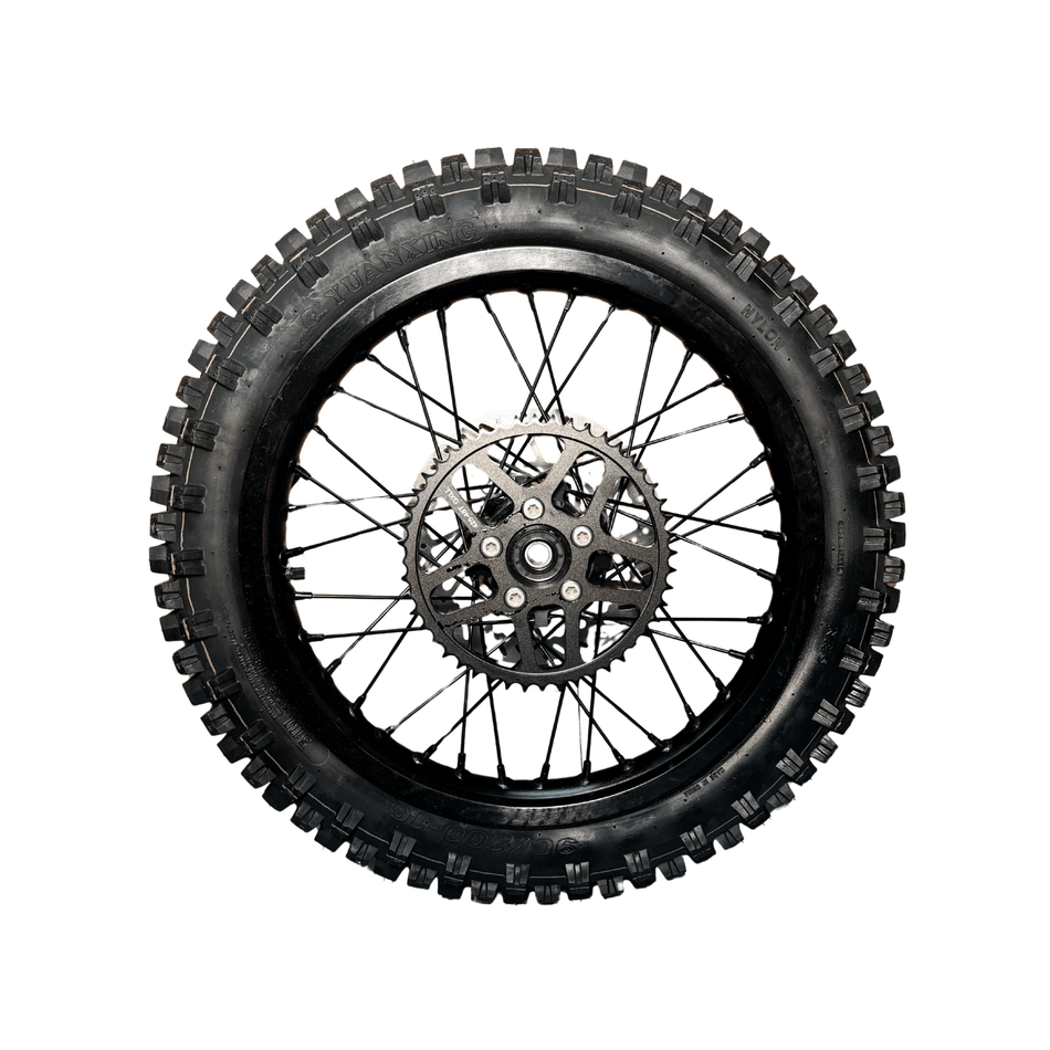 AL XE Pro 16" Rear Wheel and Dirt Tires (Arctic Leopard XE Pro OEM) - Pinned Electric