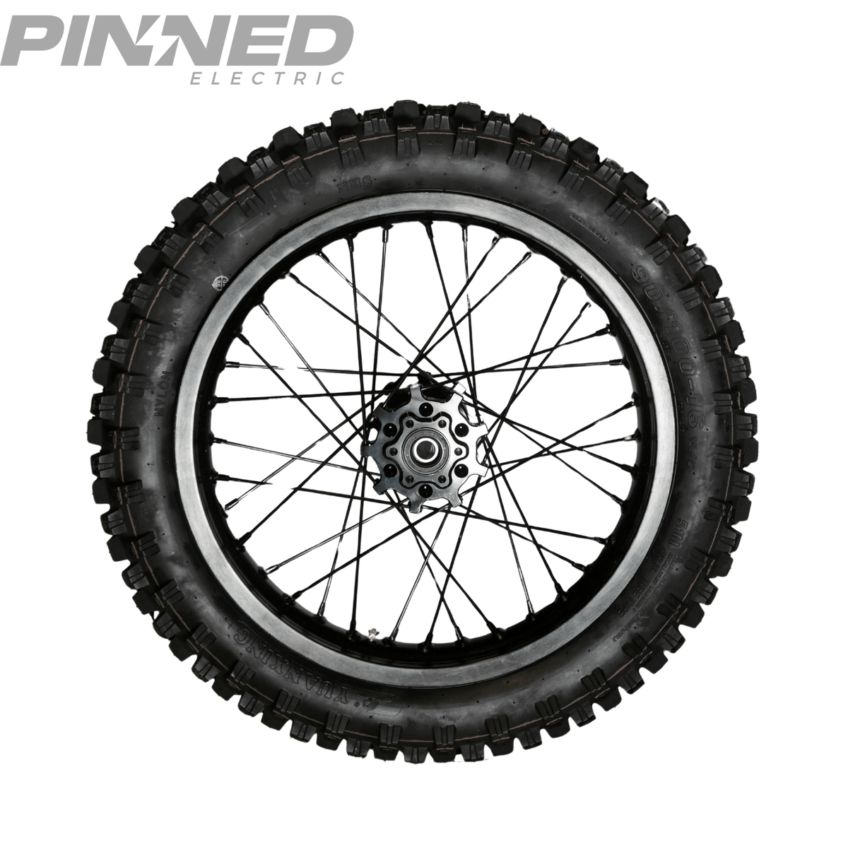 AL XE Pro 16" Rear Wheel and Dirt Tires (Arctic Leopard XE Pro OEM) - Pinned Electric
