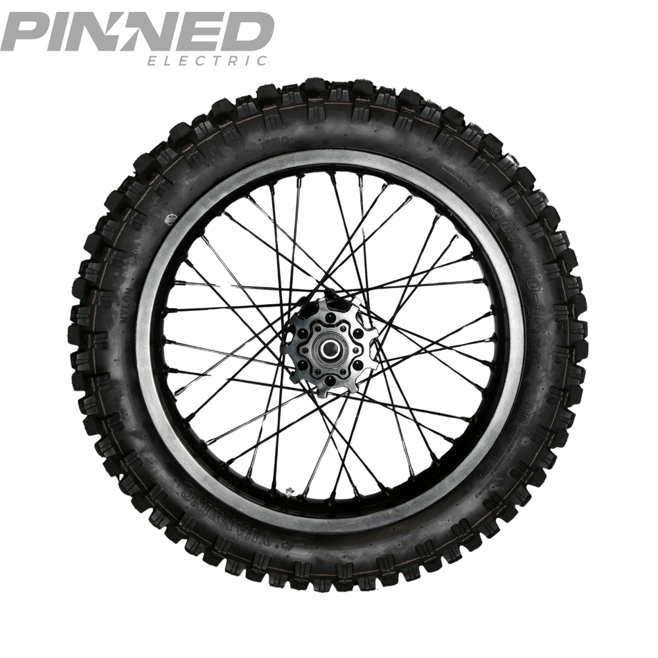 AL XE Pro 16" Rear Wheel and Dirt Tires (Arctic Leopard XE Pro OEM) - Pinned Electric