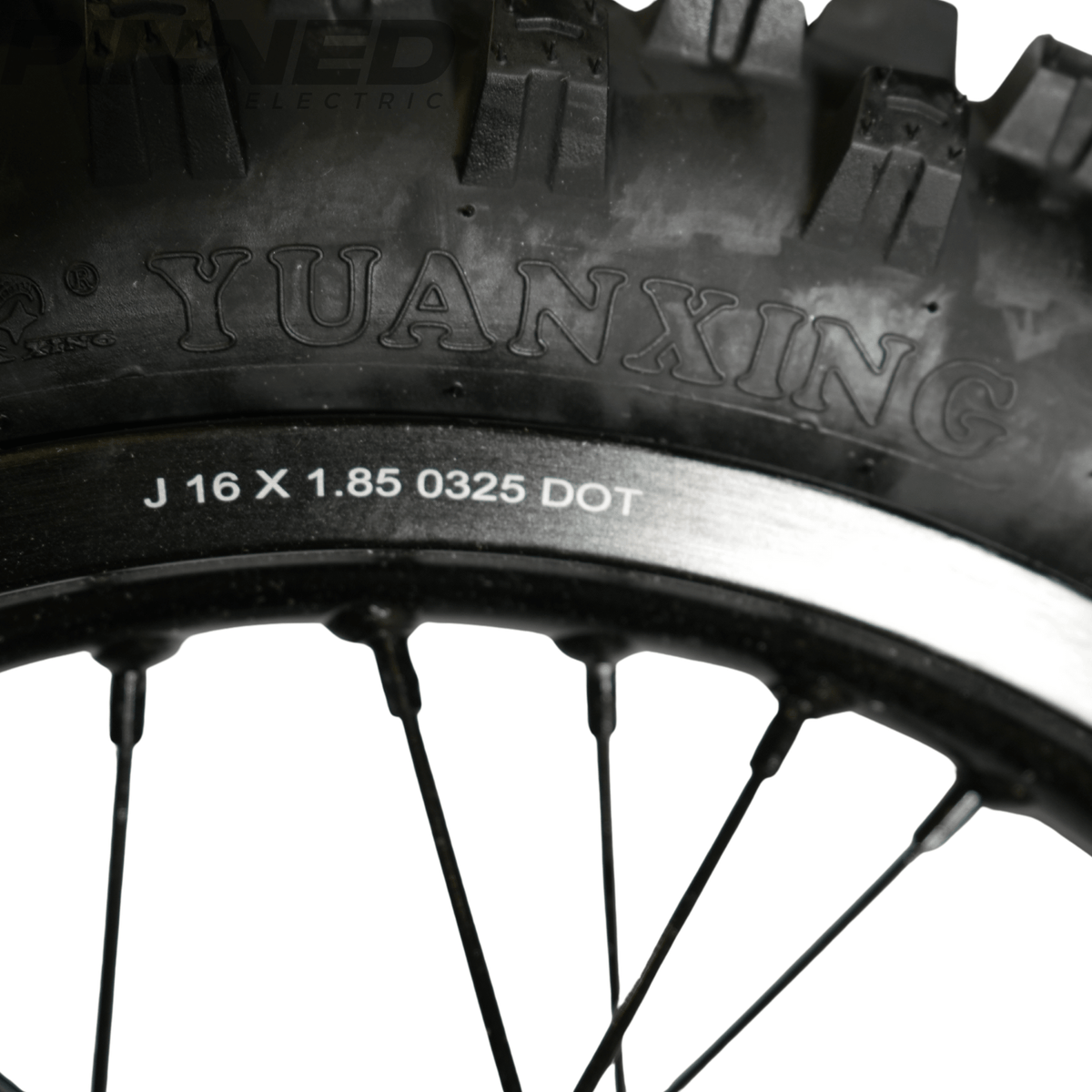 AL XE Pro 16" Rear Wheel and Dirt Tires (Arctic Leopard XE Pro OEM) - Pinned Electric