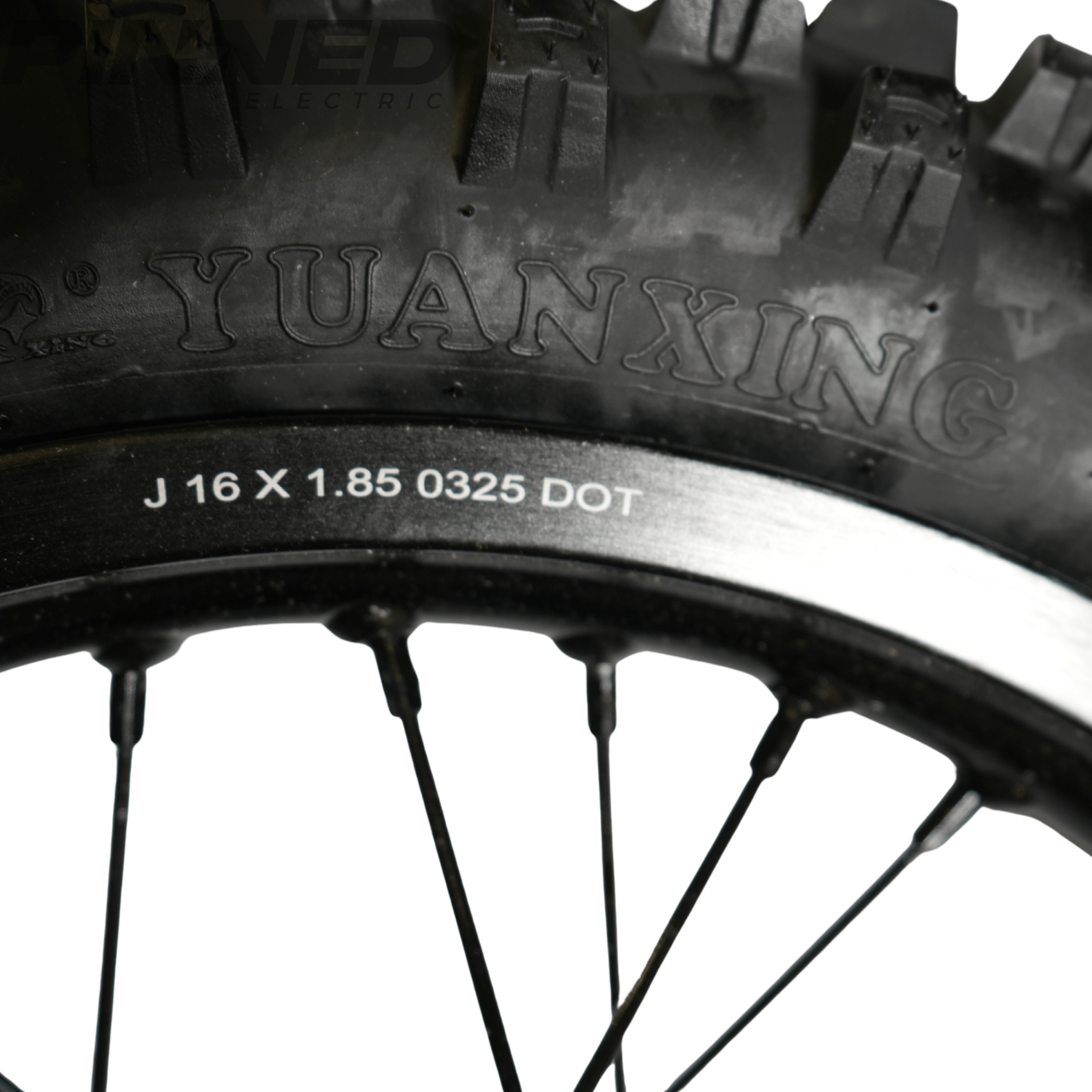 AL XE Pro 16" Rear Wheel and Dirt Tires (Arctic Leopard XE Pro OEM) - Pinned Electric