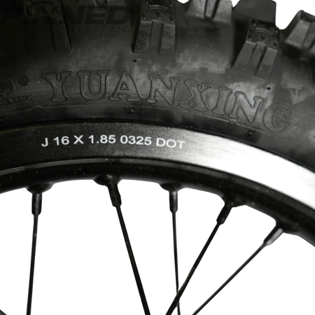 AL XE Pro 16" Rear Wheel and Dirt Tires (Arctic Leopard XE Pro OEM) - Pinned Electric