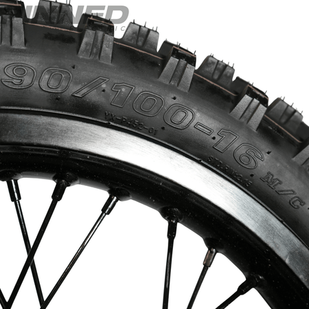 AL XE Pro 16" Rear Wheel and Dirt Tires (Arctic Leopard XE Pro OEM) - Pinned Electric