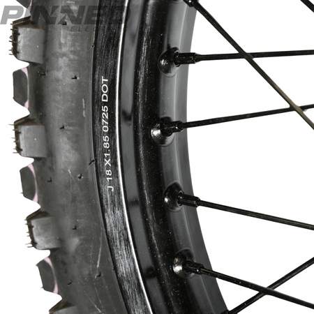 AL XE Pro 18" Rear Wheel and Dirt Tires (Arctic Leopard XE Pro OEM) - Pinned Electric
