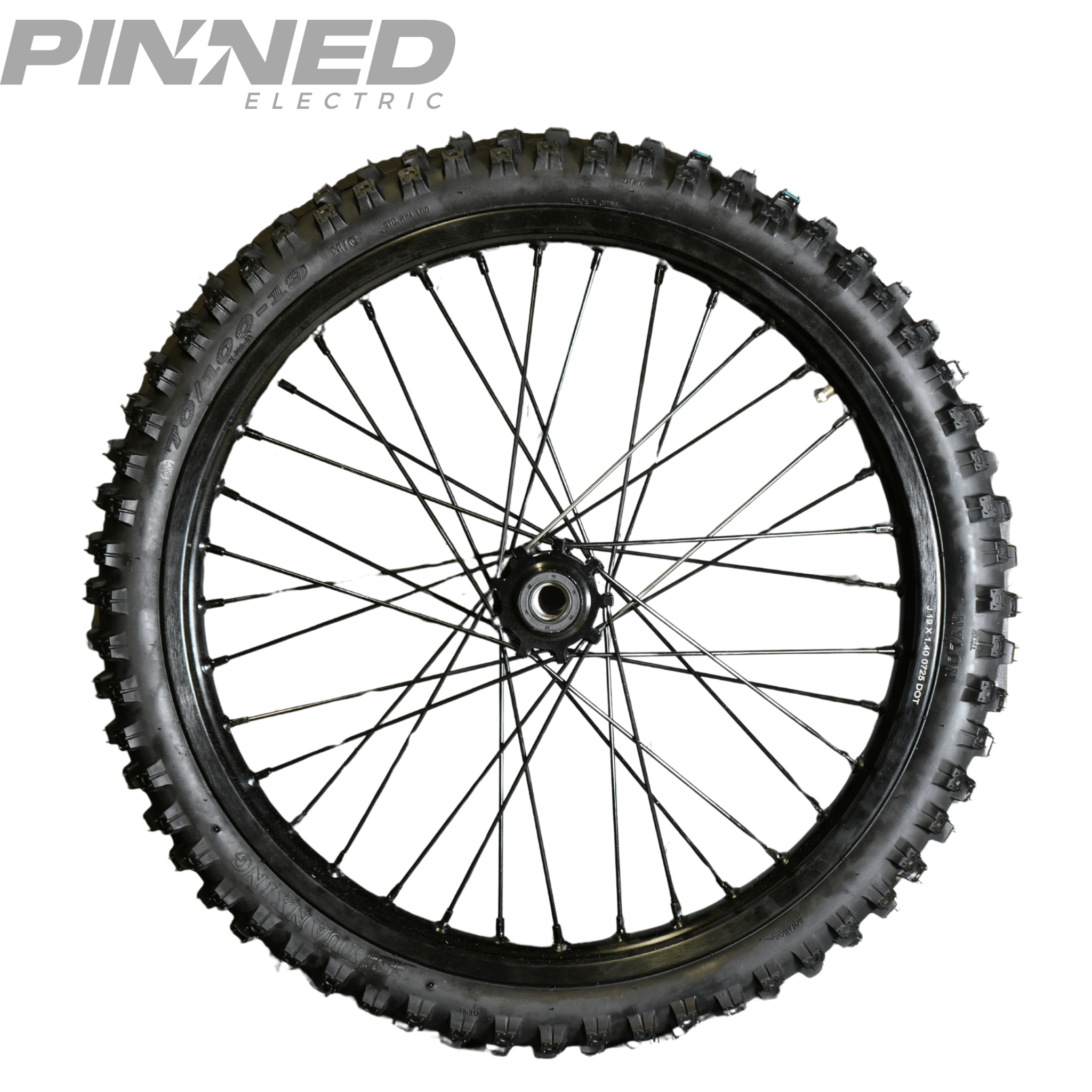 AL XE Pro 19" Front Wheel and Dirt Tires (Arctic Leopard XE Pro OEM) - Pinned Electric