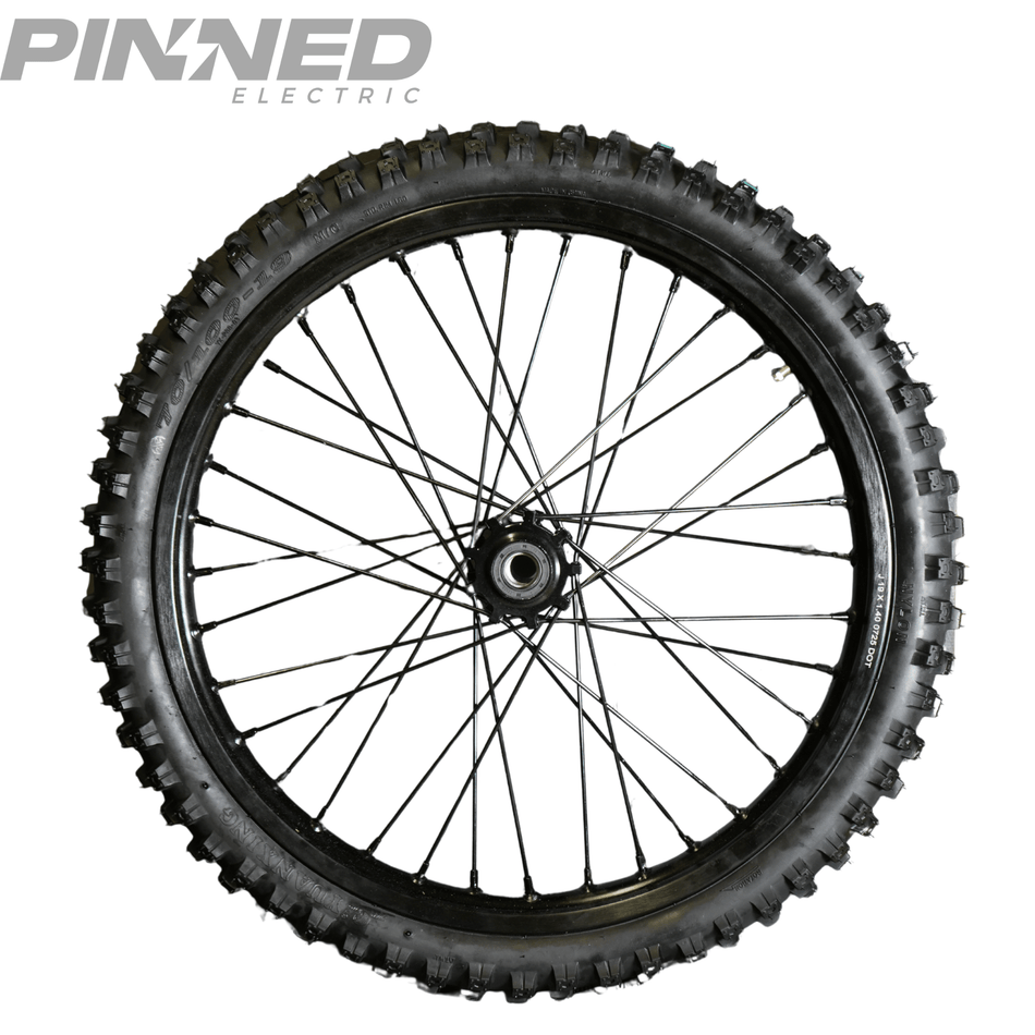 AL XE Pro 19" Front Wheel and Dirt Tires (Arctic Leopard XE Pro OEM) - Pinned Electric