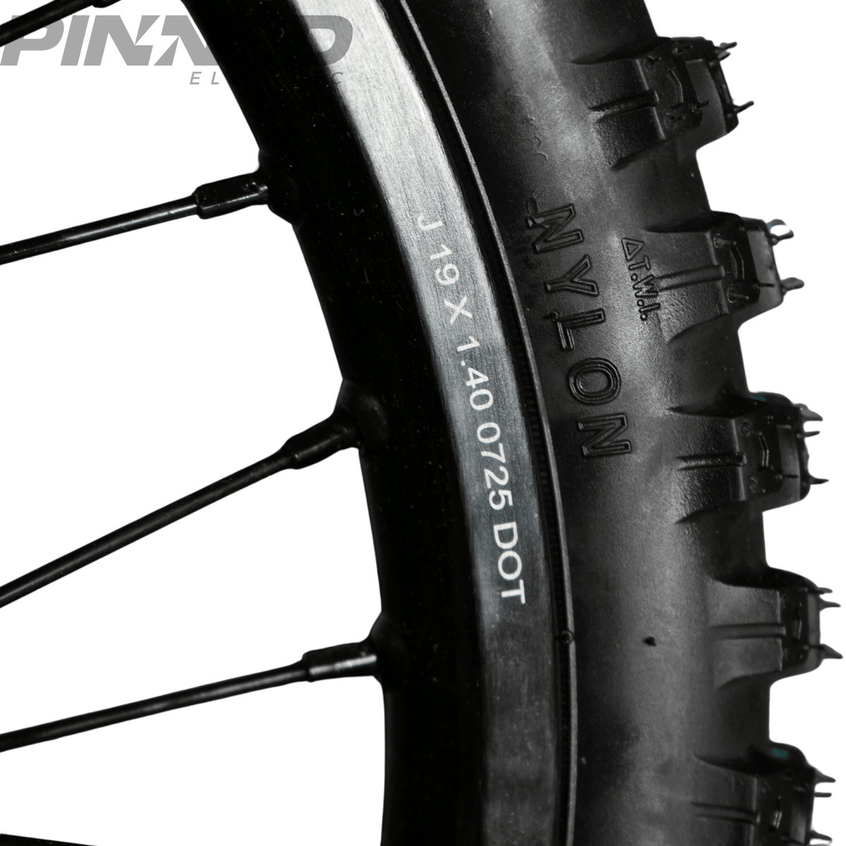 AL XE Pro 19" Front Wheel and Dirt Tires (Arctic Leopard XE Pro OEM) - Pinned Electric