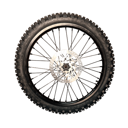 AL XE Pro 19" Front Wheel and Dirt Tires (Arctic Leopard XE Pro OEM) - Pinned Electric