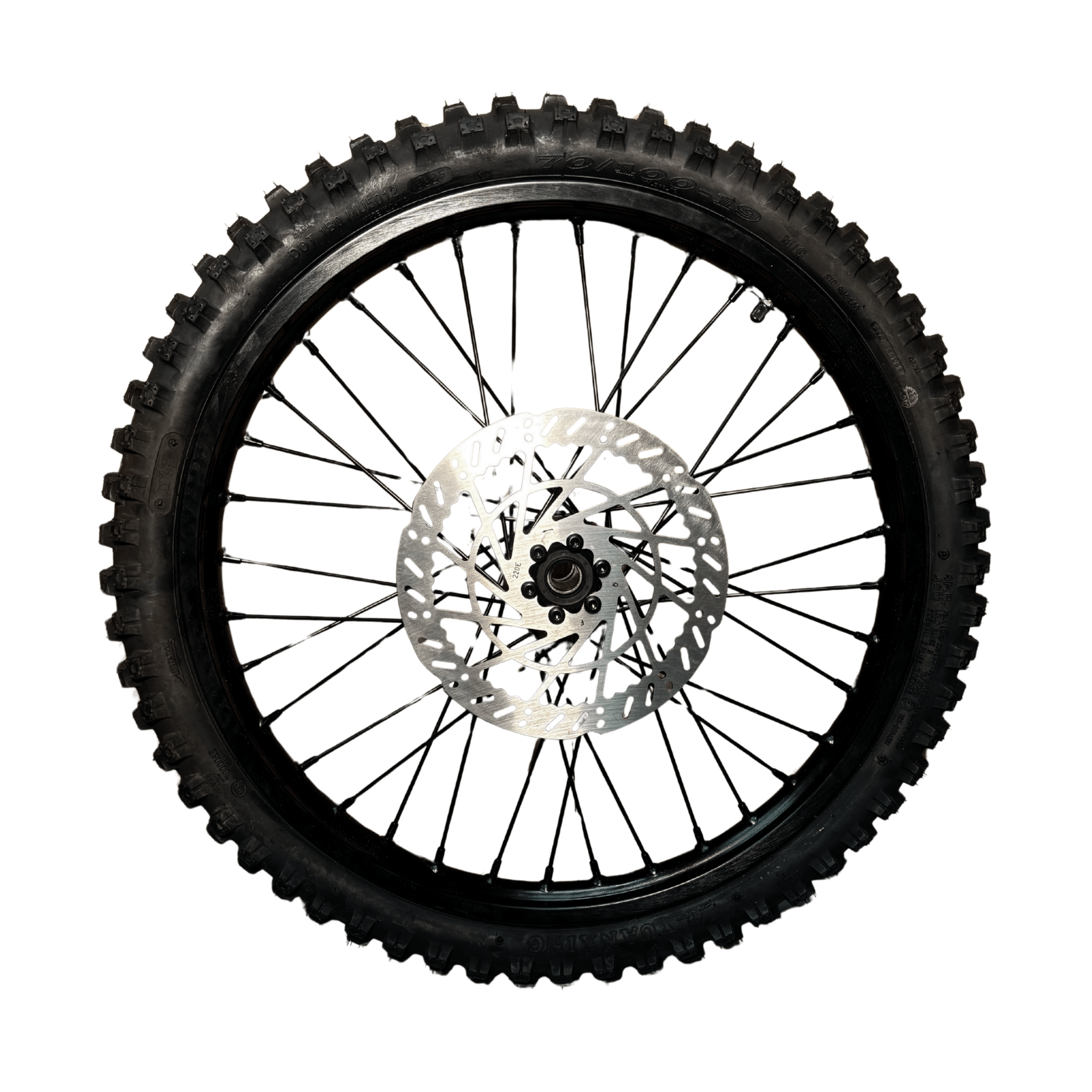 AL XE Pro 21" Front Wheel and Dirt Tire (AL XE OEM) - Pinned Electric