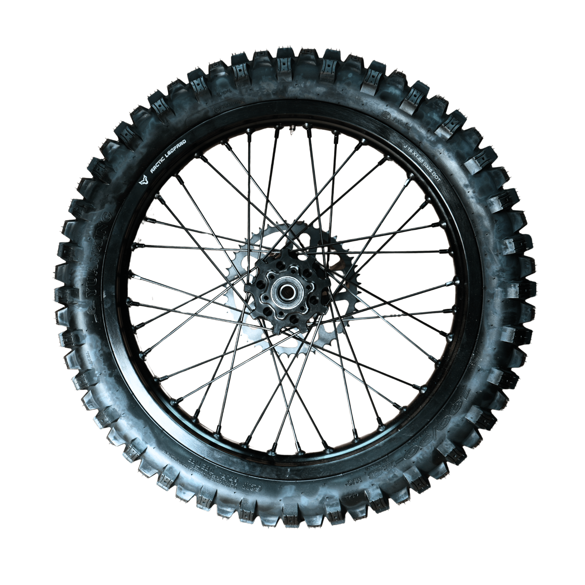Arctic Leopard XE Pro S Enduro and Pro R 18" Rear Wheel Set (Minor Shipping Damage!) - Pinned Electric