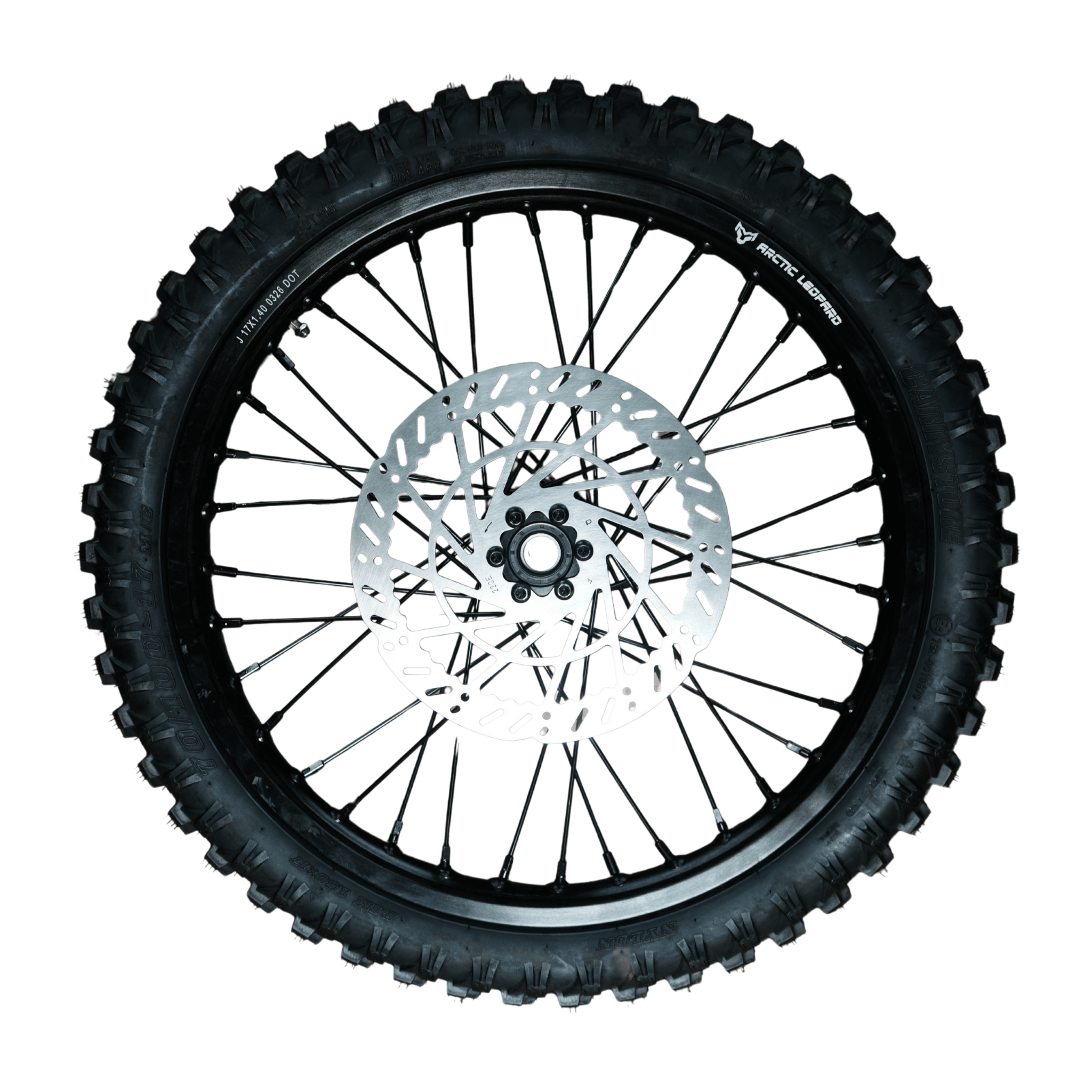 Arctic Leopard XF 17" Front Wheel Set (AL OEM) - Pinned Electric
