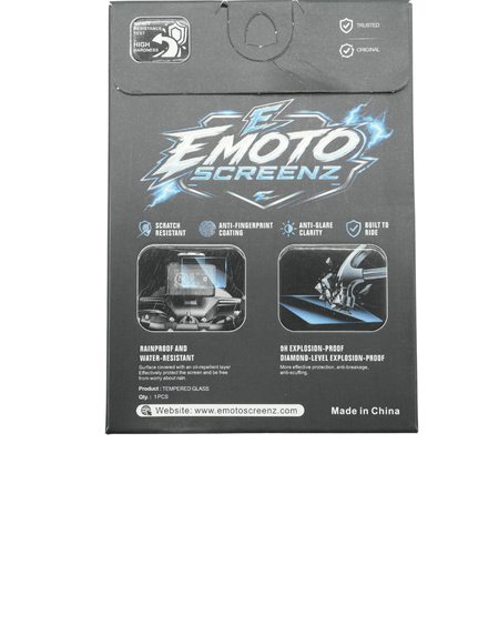 Emoto Screenz Tempered Glass Display Screen Protector – Electric Dirtbike - Pinned Electric