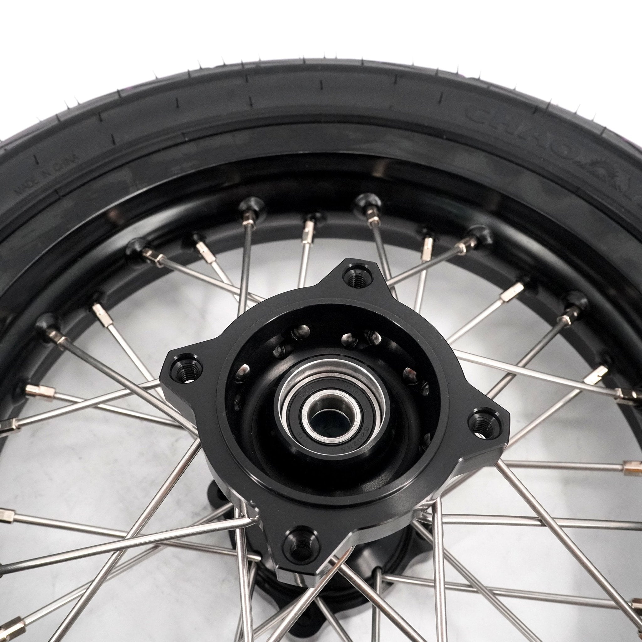 KKE 1.85*12'' & 2.15*12'' E-Bike Mini Wheels Kit with Tires Fit For Rawrr Mantis Mini 2024, Mini R/R17 2025-2026 Black - Pinned Electric