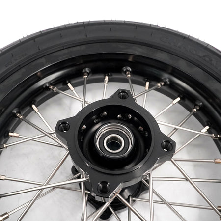 KKE 1.85*12'' & 2.15*12'' E-Bike Mini Wheels Kit with Tires Fit For Rawrr Mantis Mini 2024, Mini R/R17 2025-2026 Black - Pinned Electric