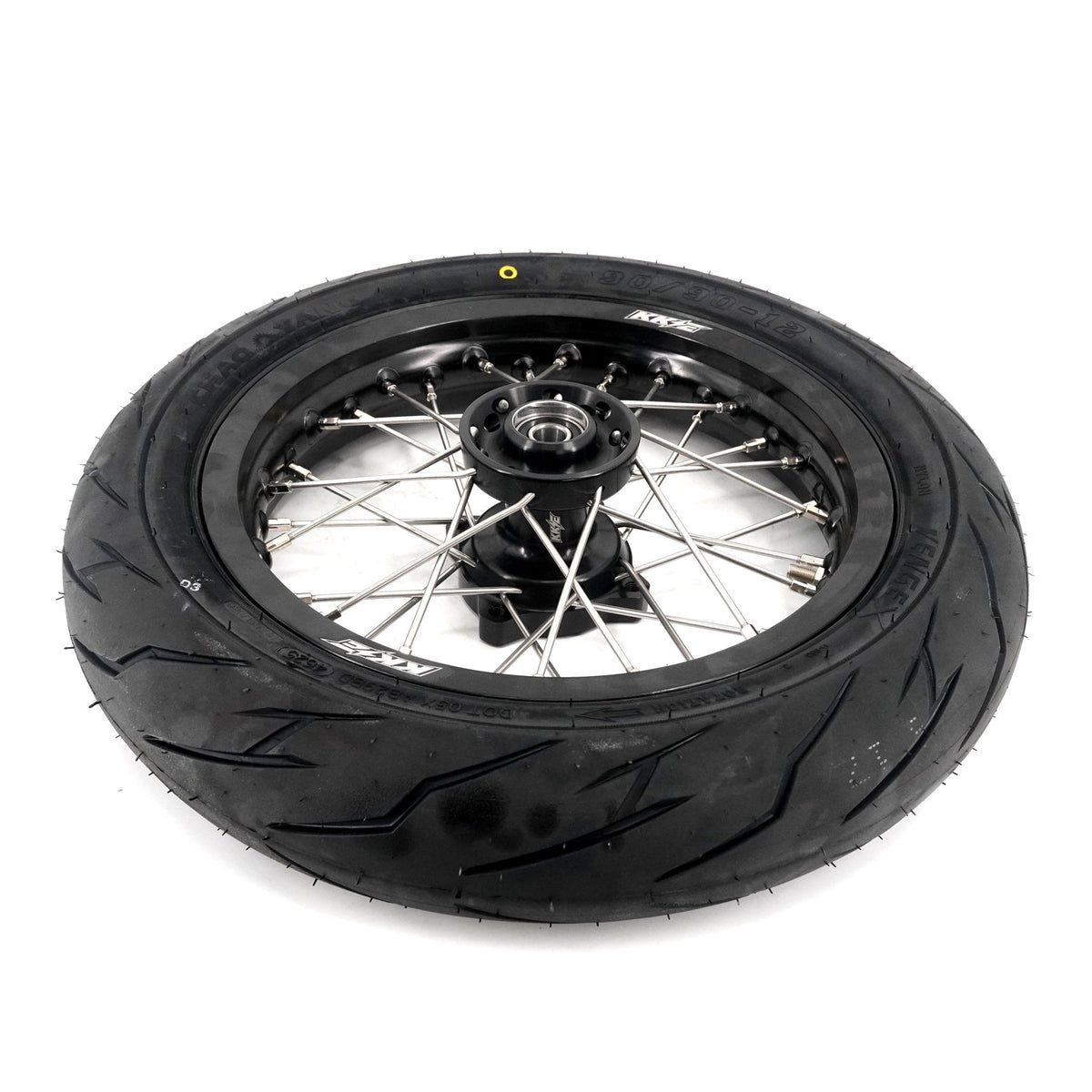 KKE 1.85*12'' & 2.15*12'' E-Bike Mini Wheels Kit with Tires Fit For Rawrr Mantis Mini 2024, Mini R/R17 2025-2026 Black - Pinned Electric