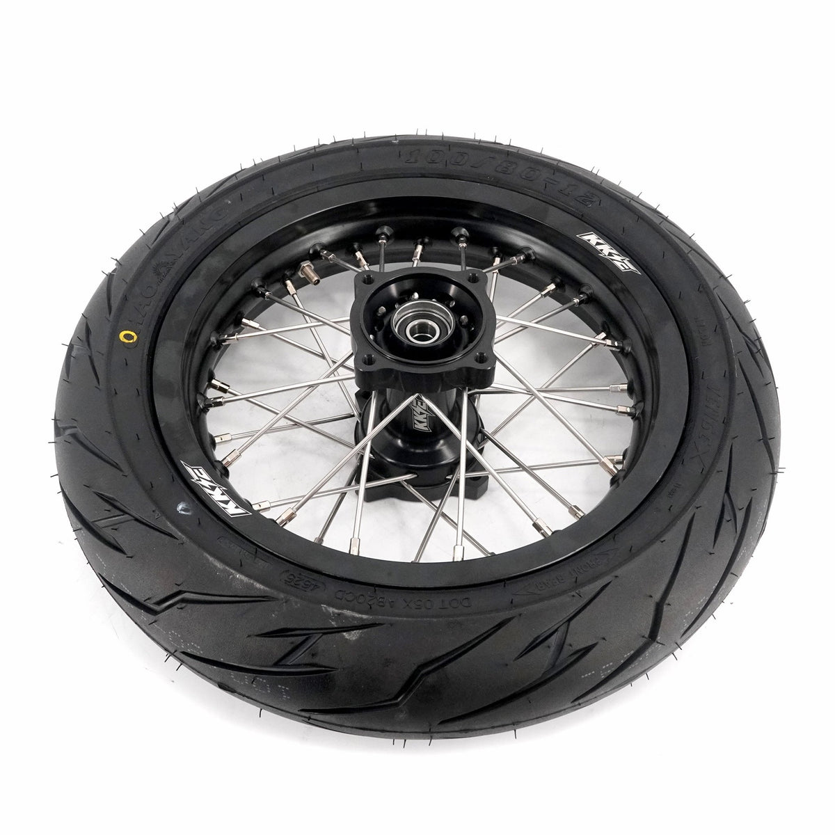 KKE 1.85*12'' & 2.15*12'' E-Bike Mini Wheels Kit with Tires Fit For Rawrr Mantis Mini 2024, Mini R/R17 2025-2026 Black - Pinned Electric