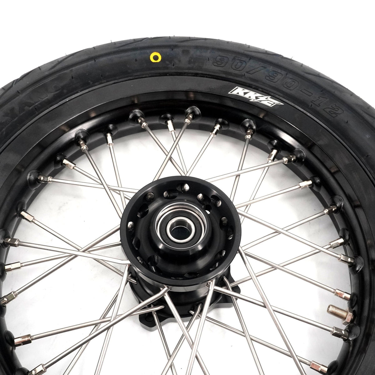 KKE 1.85*12'' & 2.15*12'' E-Bike Mini Wheels Kit with Tires Fit For Rawrr Mantis Mini 2024, Mini R/R17 2025-2026 Black - Pinned Electric