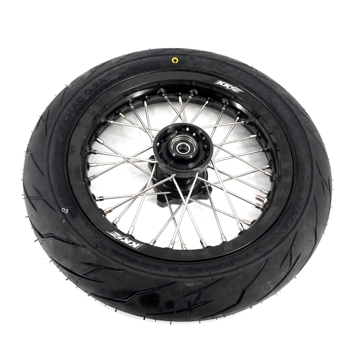 KKE 1.85*12'' & 2.15*12'' E-Bike Mini Wheels Kit with Tires Fit For Rawrr Mantis Mini 2024, Mini R/R17 2025-2026 Black - Pinned Electric