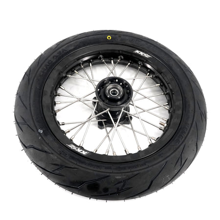 KKE 1.85*12'' & 2.15*12'' E-Bike Mini Wheels Kit with Tires Fit For Rawrr Mantis Mini 2024, Mini R/R17 2025-2026 Black - Pinned Electric