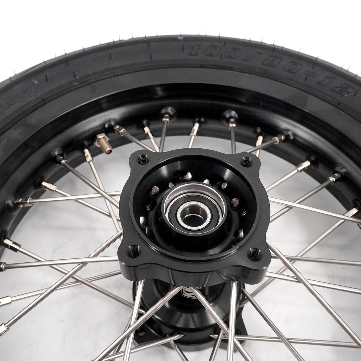 KKE 1.85*12'' & 2.15*12'' E-Bike Mini Wheels Kit with Tires Fit For Rawrr Mantis Mini 2024, Mini R/R17 2025-2026 Black - Pinned Electric