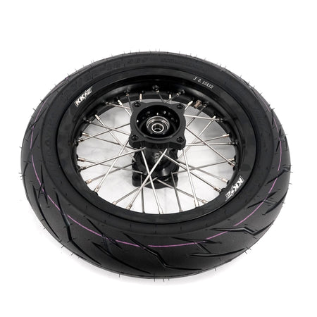 KKE 1.85*12'' & 2.15*12'' E-Bike Mini Wheels Kit with Tires Fit For Rawrr Mantis Mini 2024, Mini R/R17 2025-2026 Black - Pinned Electric