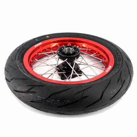 KKE 1.85*12'' & 2.15*12'' E-Bike Mini Wheels Kit with Tires Fit For Rawrr Mantis Mini 2024, Mini R/R17 2025-2026 Red Rims - Pinned Electric