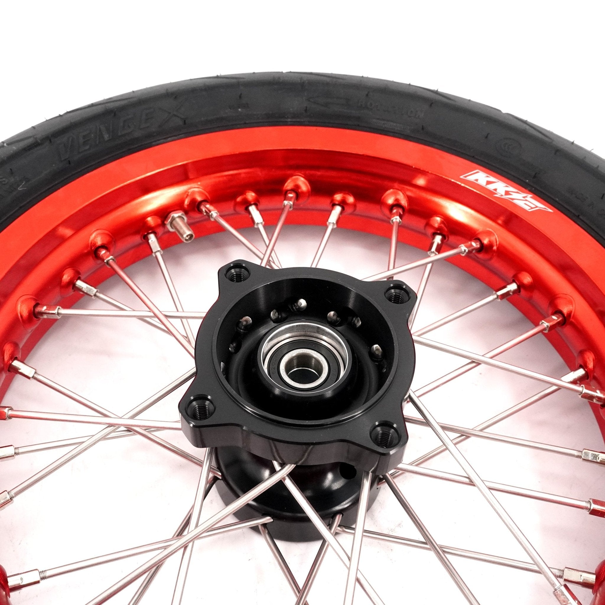 KKE 1.85*12'' & 2.15*12'' E-Bike Mini Wheels Kit with Tires Fit For Rawrr Mantis Mini 2024, Mini R/R17 2025-2026 Red Rims - Pinned Electric